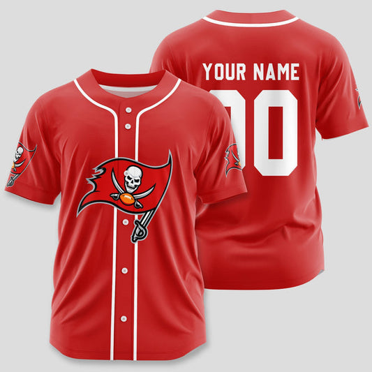 Tampa Bay Buccaneers Personalized Baseball Jersey 014