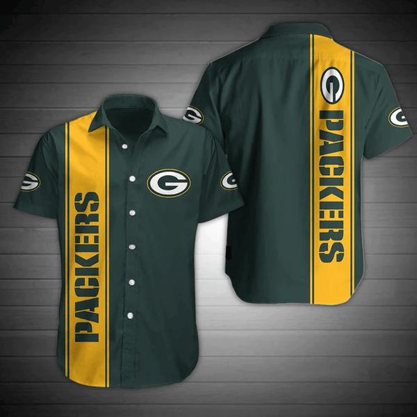 Green Bay Packers 2 (13) Personalized Hawaiian Button down shirt