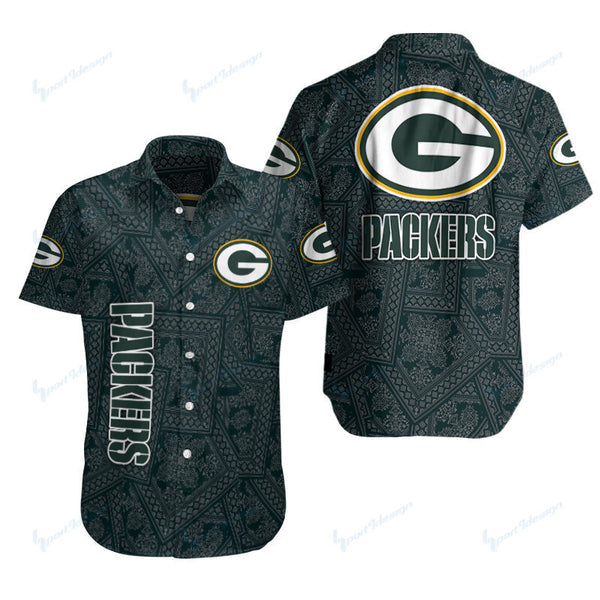Green Bay Packers 2 (22) Personalized Hawaiian Button down shirt