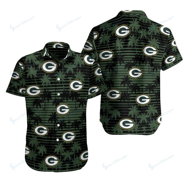 Green Bay Packers 2 (24) Personalized Hawaiian Button down shirt