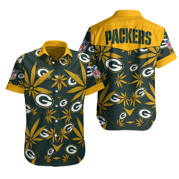 Green Bay Packers 2 (17) Personalized Hawaiian Button down shirt