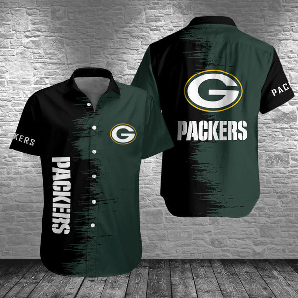 Green Bay Packers 2 (23) Personalized Hawaiian Button down shirt