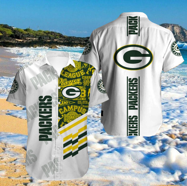 Green Bay Packers 2 (29) Personalized Hawaiian Button down shirt