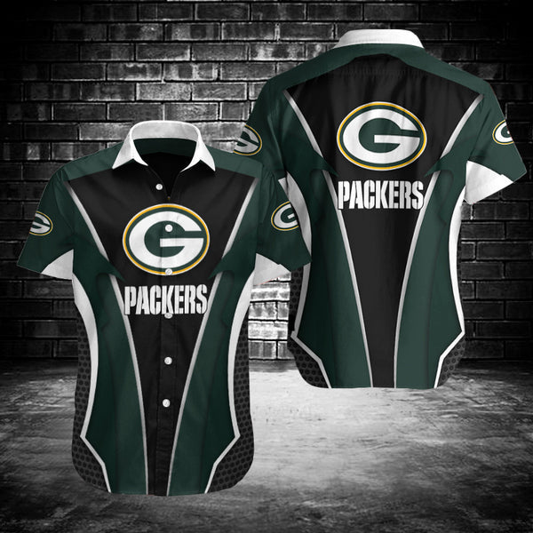 Green Bay Packers 2 (30) Personalized Hawaiian Button down shirt