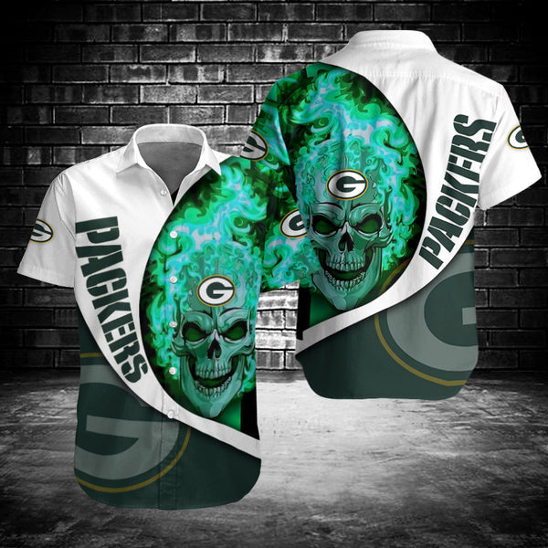 Green Bay Packers 2 (39) Personalized Hawaiian Button down shirt