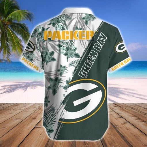 Green Bay Packers 2 (37) Personalized Hawaiian Button down shirt