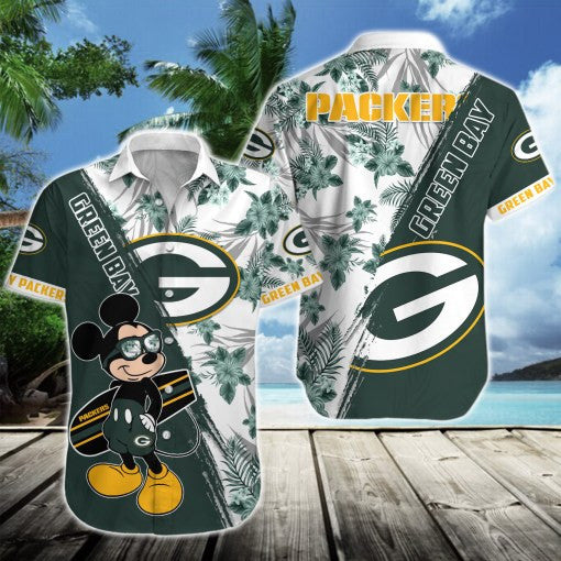Green Bay Packers 2 (37) Personalized Hawaiian Button down shirt