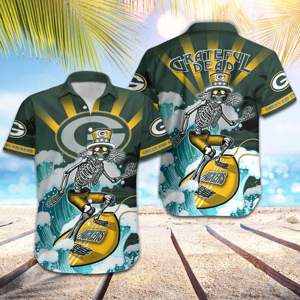 Green Bay Packers 2 (31) Personalized Hawaiian Button down shirt