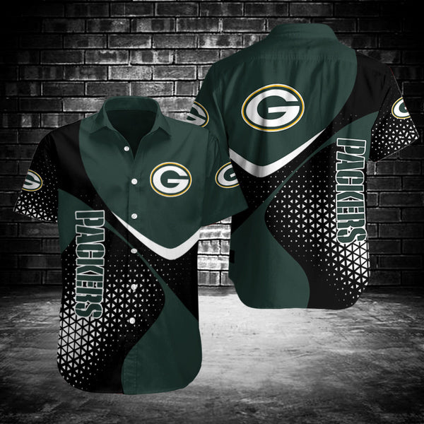 Green Bay Packers 2 (41) Personalized Hawaiian Button down shirt