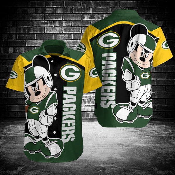 Green Bay Packers 2 (33) Personalized Hawaiian Button down shirt