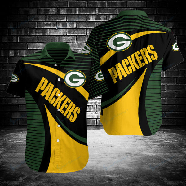 Green Bay Packers 2 (35) Personalized Hawaiian Button down shirt