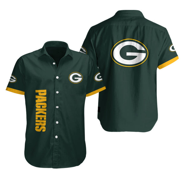 Green Bay Packers 2 (42) Personalized Hawaiian Button down shirt