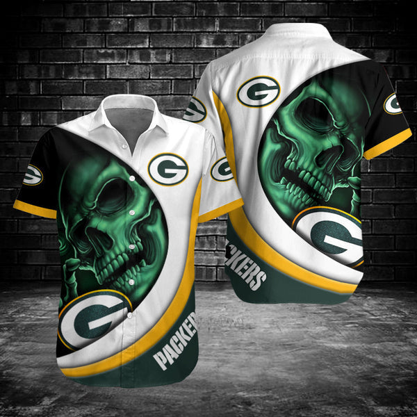 Green Bay Packers 2 (47) Personalized Hawaiian Button down shirt