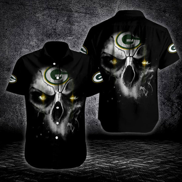 Green Bay Packers 2 (52) Personalized Hawaiian Button down shirt