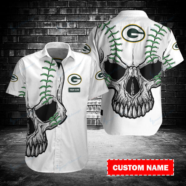 Green Bay Packers 2 (65) Personalized Hawaiian Button down shirt