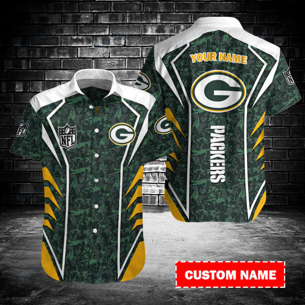 Green Bay Packers 2 (59) Personalized Hawaiian Button down shirt