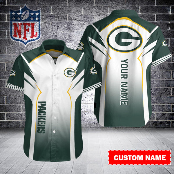 Green Bay Packers 2 (76) Personalized Hawaiian Button down shirt