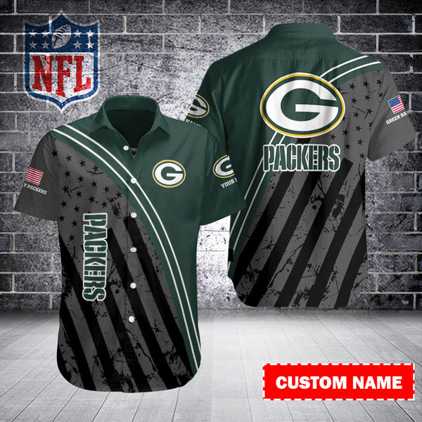 Green Bay Packers 2 (79) Personalized Hawaiian Button down shirt