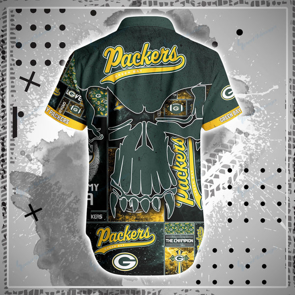 Green Bay Packers 2 (68) Personalized Hawaiian Button down shirt