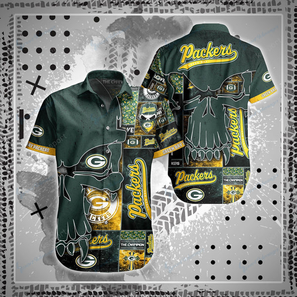 Green Bay Packers 2 (68) Personalized Hawaiian Button down shirt