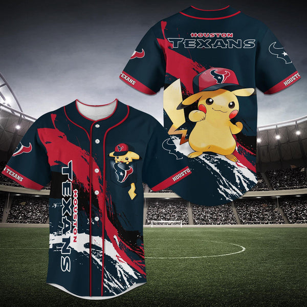 Houston Texans Personalized Baseball Jersey 017