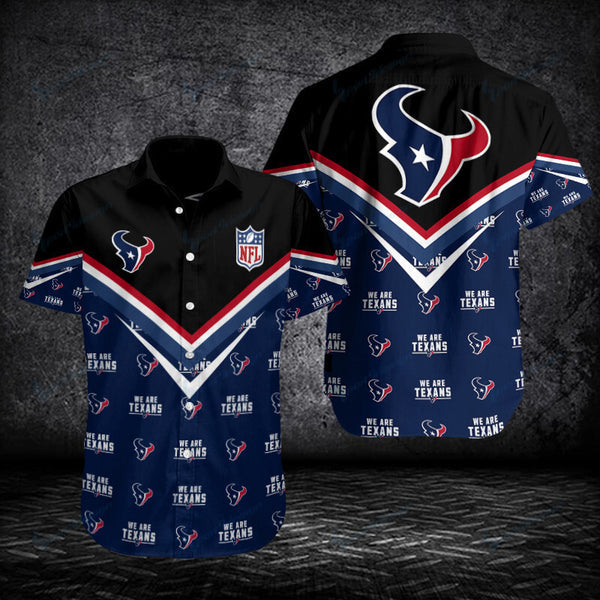 Houston Texans 2 (2) Personalized Hawaiian Button down shirt