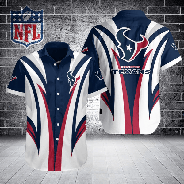 Houston Texans 2 (13) Personalized Hawaiian Button down shirt