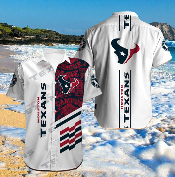 Houston Texans 2 (19) Personalized Hawaiian Button down shirt