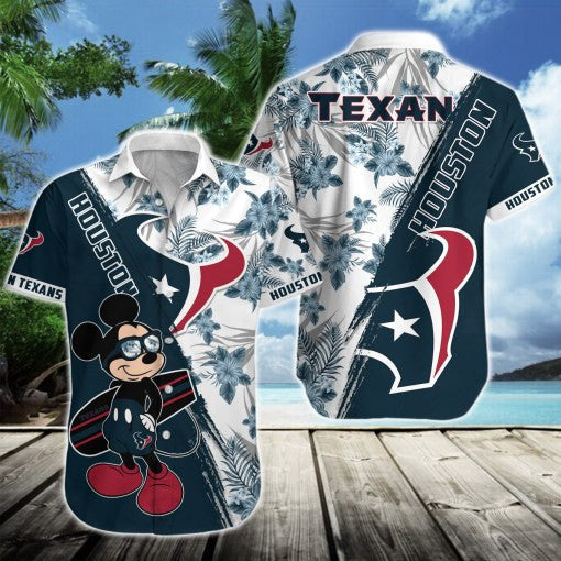 Houston Texans 2 (20) Personalized Hawaiian Button down shirt