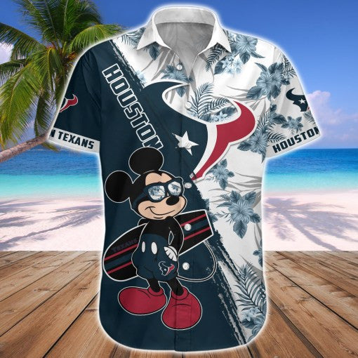 Houston Texans 2 (20) Personalized Hawaiian Button down shirt