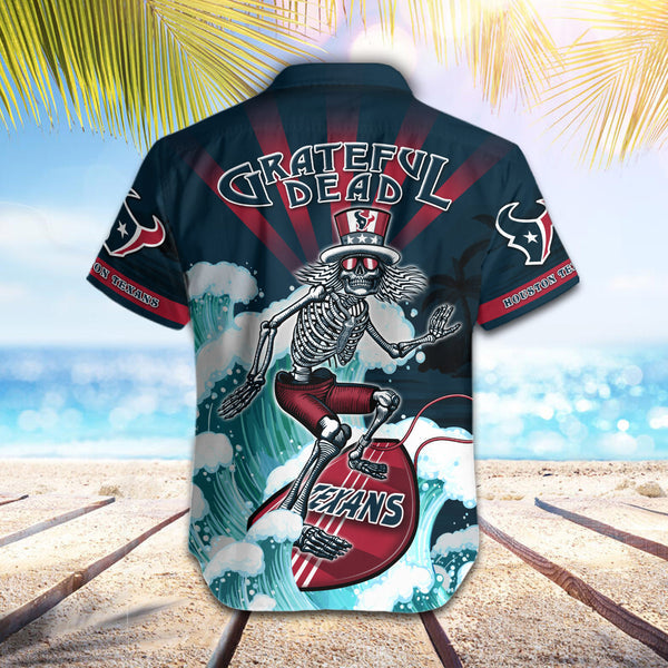 Houston Texans 2 (14) Personalized Hawaiian Button down shirt