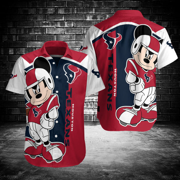 Houston Texans 2 (15) Personalized Hawaiian Button down shirt