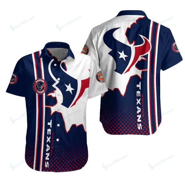 Houston Texans 2 (17) Personalized Hawaiian Button down shirt