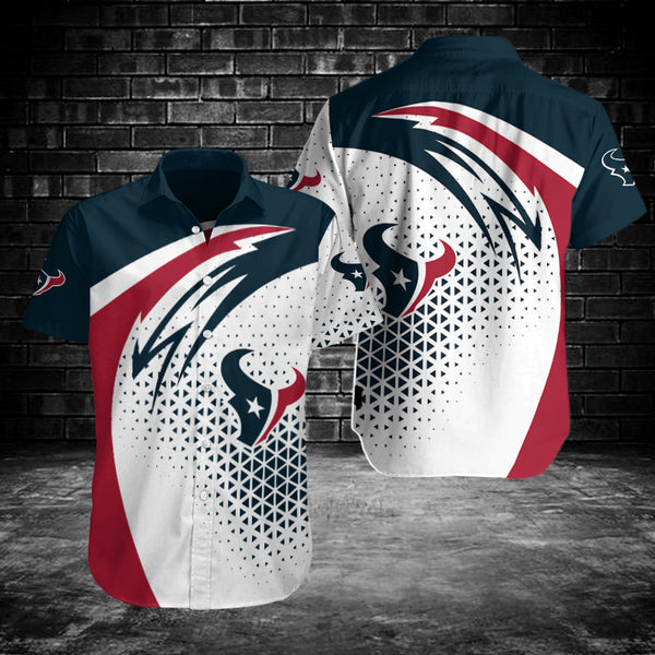 Houston Texans 2 (16) Personalized Hawaiian Button down shirt