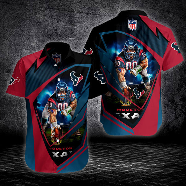 Houston Texans 2 (30) Personalized Hawaiian Button down shirt