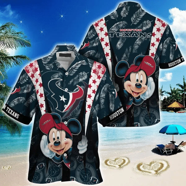 Houston Texans 2 (25) Personalized Hawaiian Button down shirt