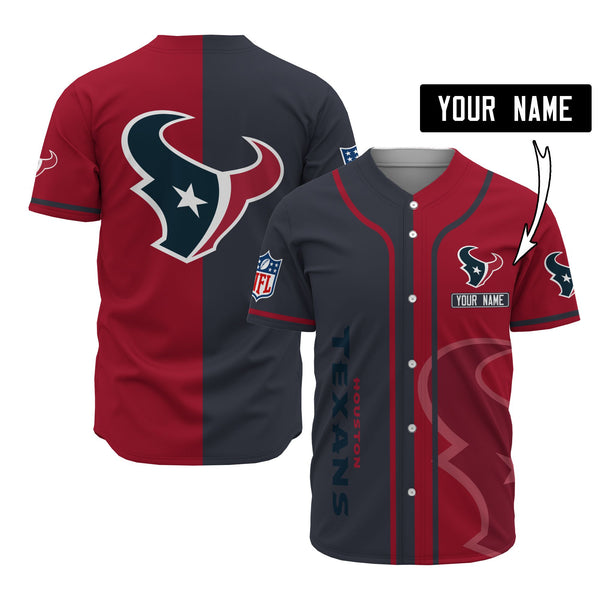 Houston Texans Personalized Baseball Jersey 016