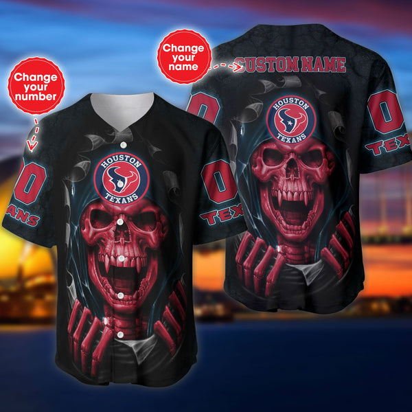 Houston Texans Personalized Baseball Jersey 036