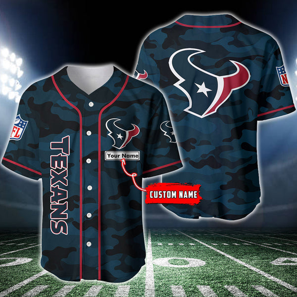 Houston Texans Personalized Baseball Jersey 030