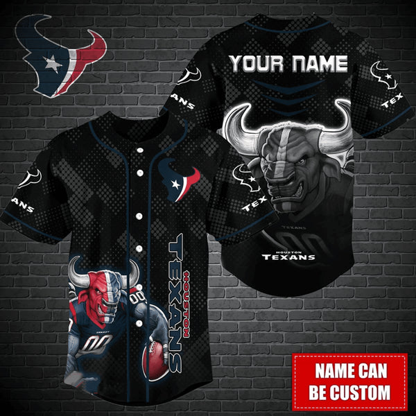 Houston Texans Personalized Baseball Jersey 031