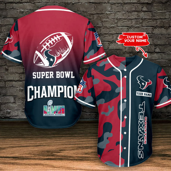 Houston Texans Personalized Baseball Jersey 028