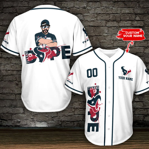 Houston Texans Personalized Baseball Jersey 032