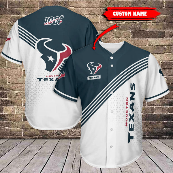 Houston Texans Personalized Baseball Jersey 027