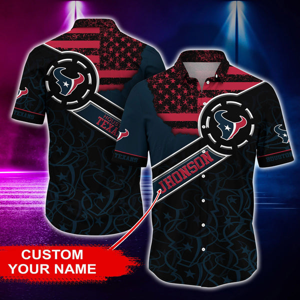 Houston Texans 2 (29) Personalized Hawaiian Button down shirt