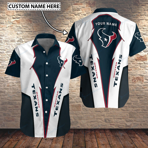 Houston Texans 2 (27) Personalized Hawaiian Button down shirt