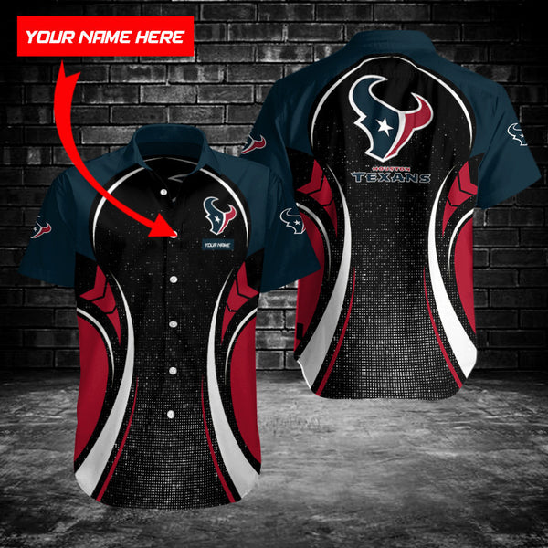 Houston Texans 2 (35) Personalized Hawaiian Button down shirt