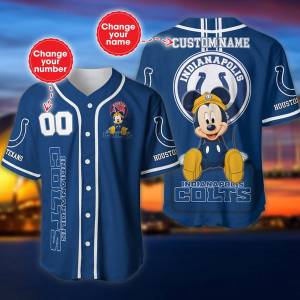 Indianapolis Colts Personalized Baseball Jersey 014