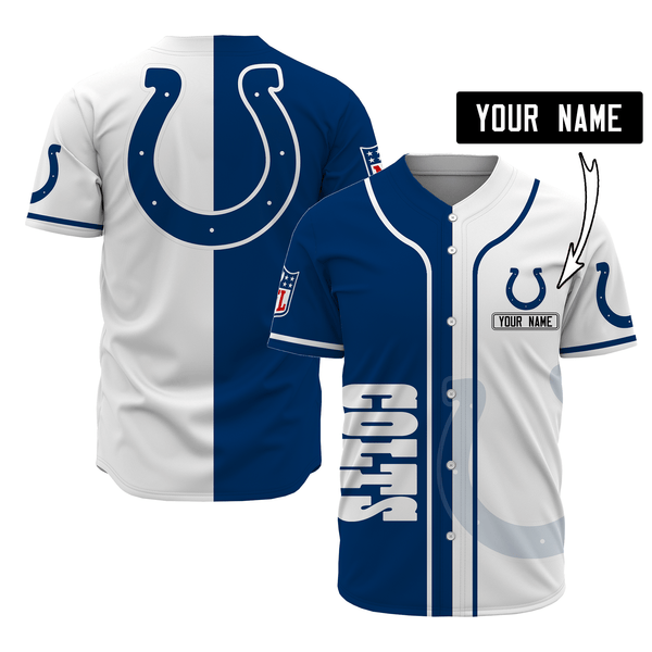 Indianapolis Colts Personalized Baseball Jersey 015