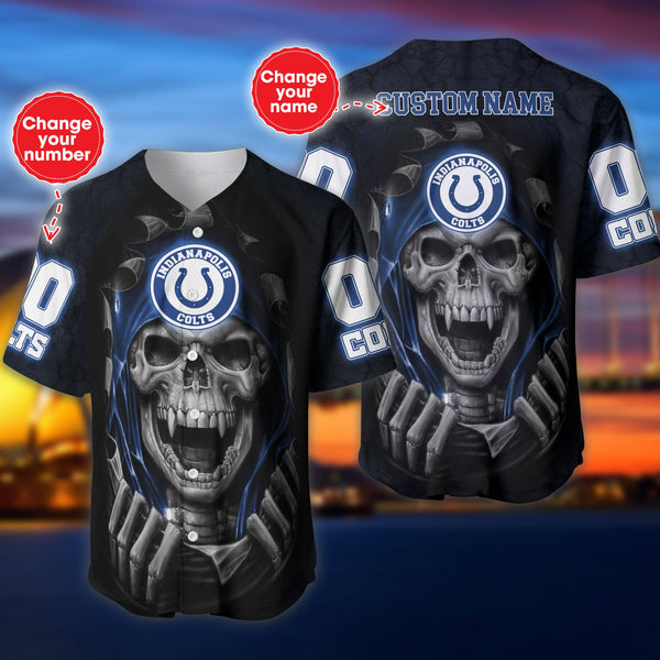 Indianapolis Colts Personalized Baseball Jersey 023