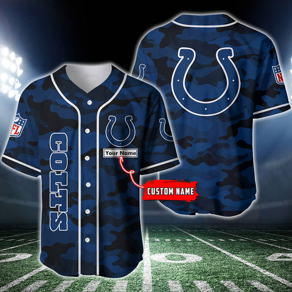 Indianapolis Colts Personalized Baseball Jersey 017